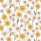 Indy Bloom Fabric - Daffodil Fields - Daffodil in White 06