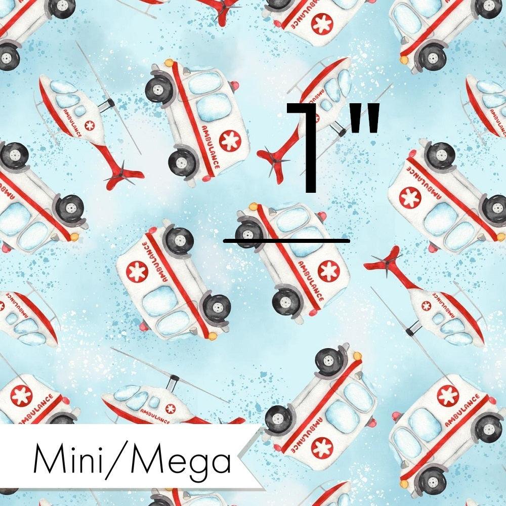Design 10 Ambulance Fabric – custom printed pre-order fabric Australia | Fabric by Missy Rose