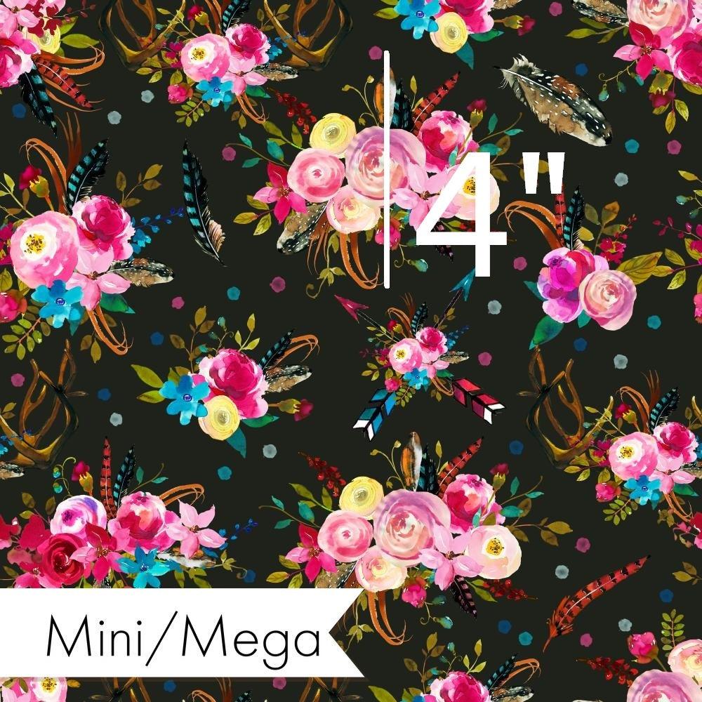 Design 1001 Black Floral Fabric – premium custom printed fabric for sewing | Fabric by Missy Rose