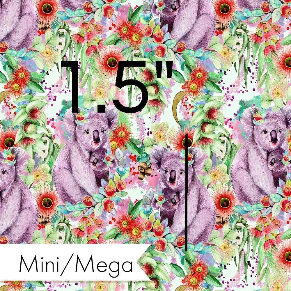 Design 1002 Green Koala Fabric – Australian custom printed fabric pre-order | Fabric by Missy Rose