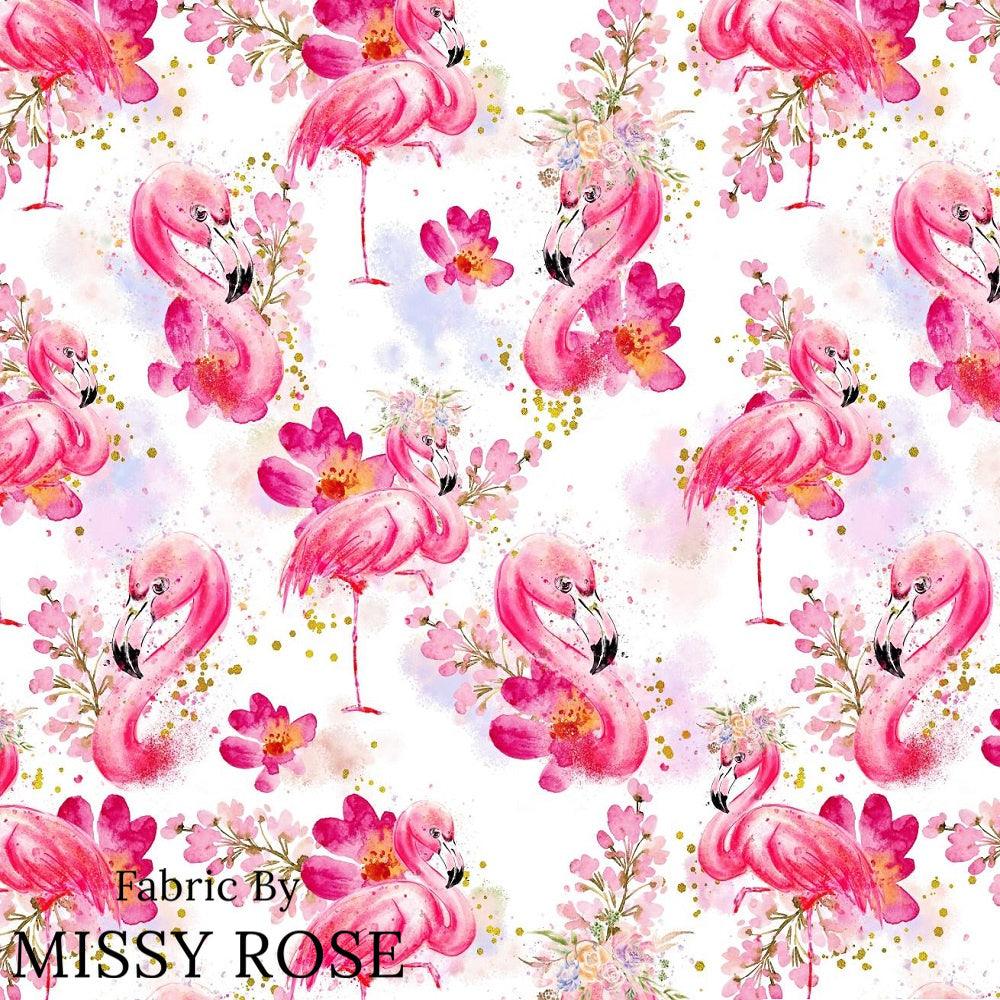 Design 1004 Pink Flamingo Fabric – Australian custom printed fabric pre-order | Fabric by Missy Rose