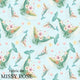 Design 1005 - Floral Whale Fabric