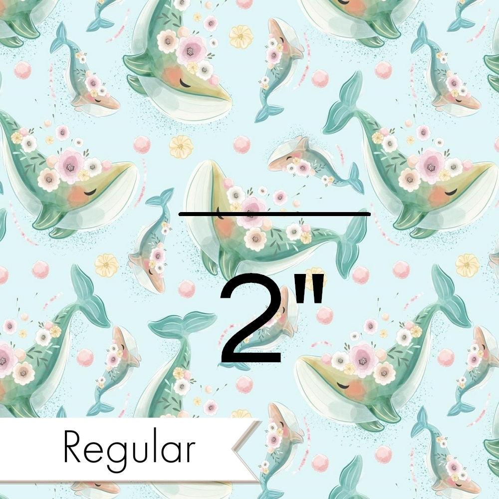 Design 1005 Floral Whale Fabric – custom printed pre-order fabric Australia | Fabric by Missy Rose