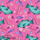 Design 1007 - Pink Fish Fabric
