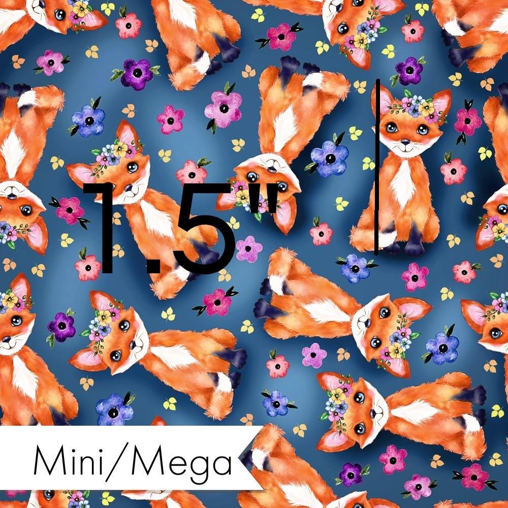 Design 1008 Navy Fox Fabric – Australian custom printed fabric pre-order | Fabric by Missy Rose