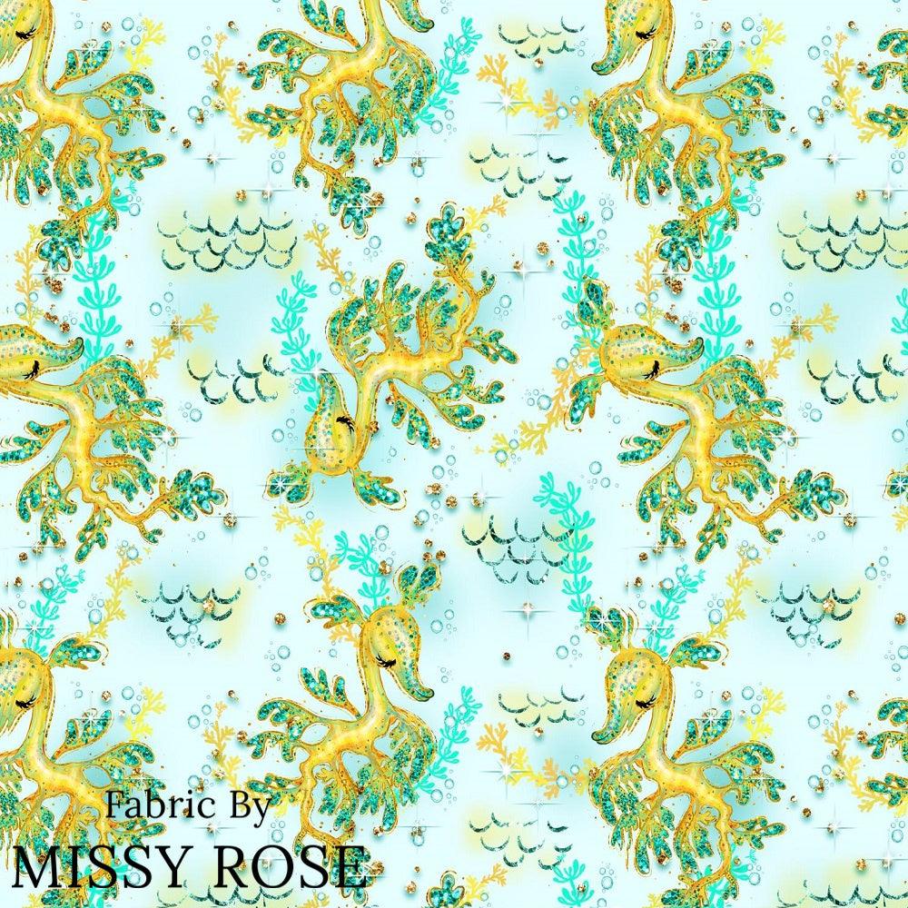 Design 1009 Leafy Sea Dragon Fabric – Australian custom printed fabric pre-order | Fabric by Missy Rose