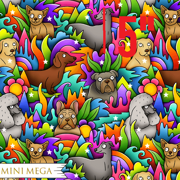 Unlimited Bright Dogs Fabric – pre-order designer fabric Australia | Fabric by Missy Rose