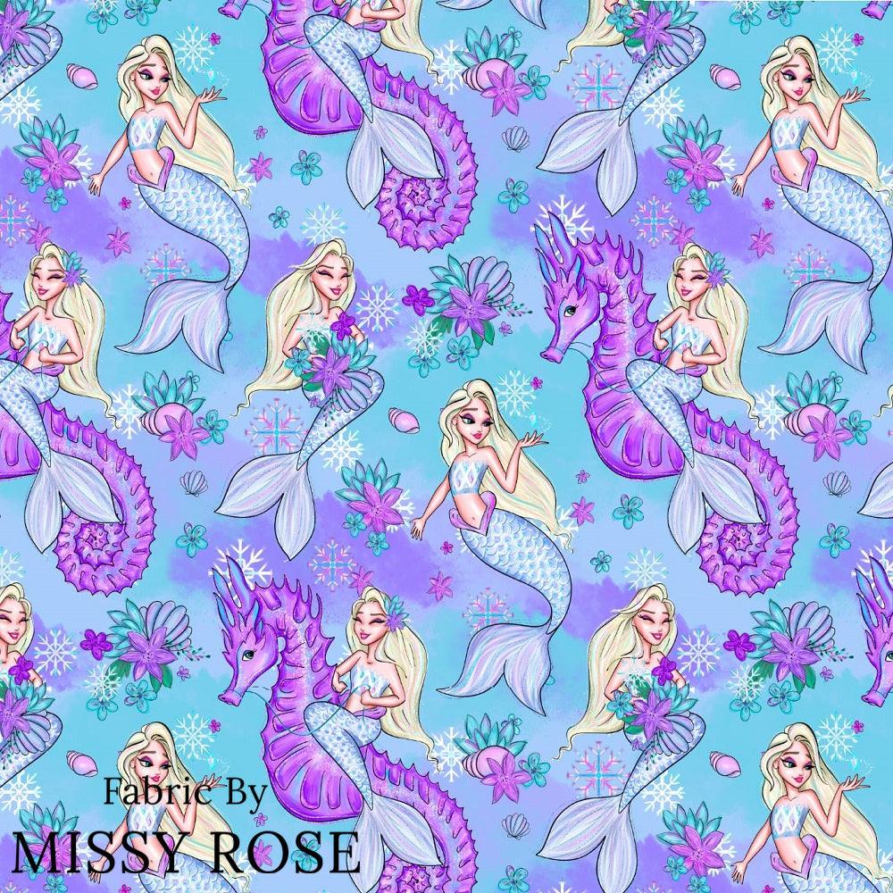 Design 1010 Mermaid Fabric – pre-order designer fabric Australia | Fabric by Missy Rose