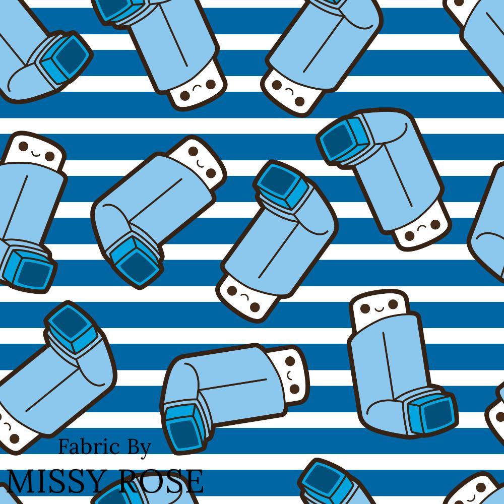 Design 1014 Striped Asthma Fabric – Australian custom printed fabric pre-order | Fabric by Missy Rose