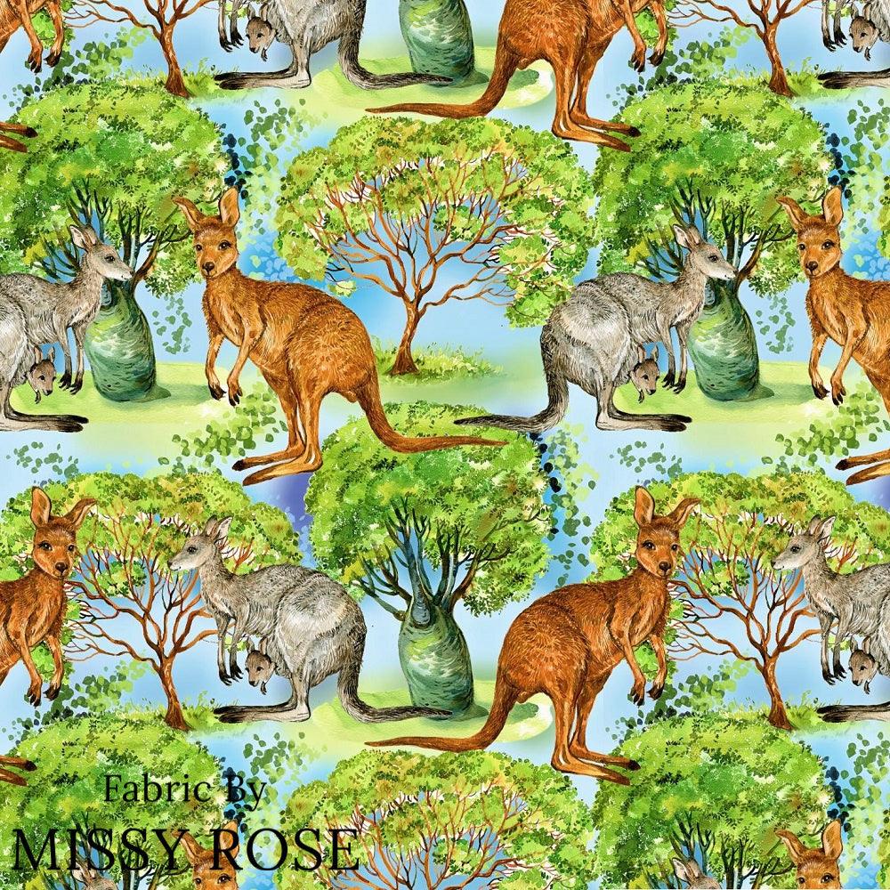 Design 1015 Blue Aussie Fabric – pre-order designer fabric Australia | Fabric by Missy Rose