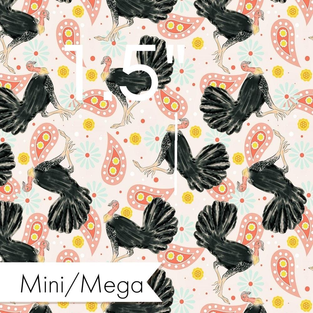 Design 1016 Bush Turkey Fabric – premium custom printed fabric for sewing | Fabric by Missy Rose