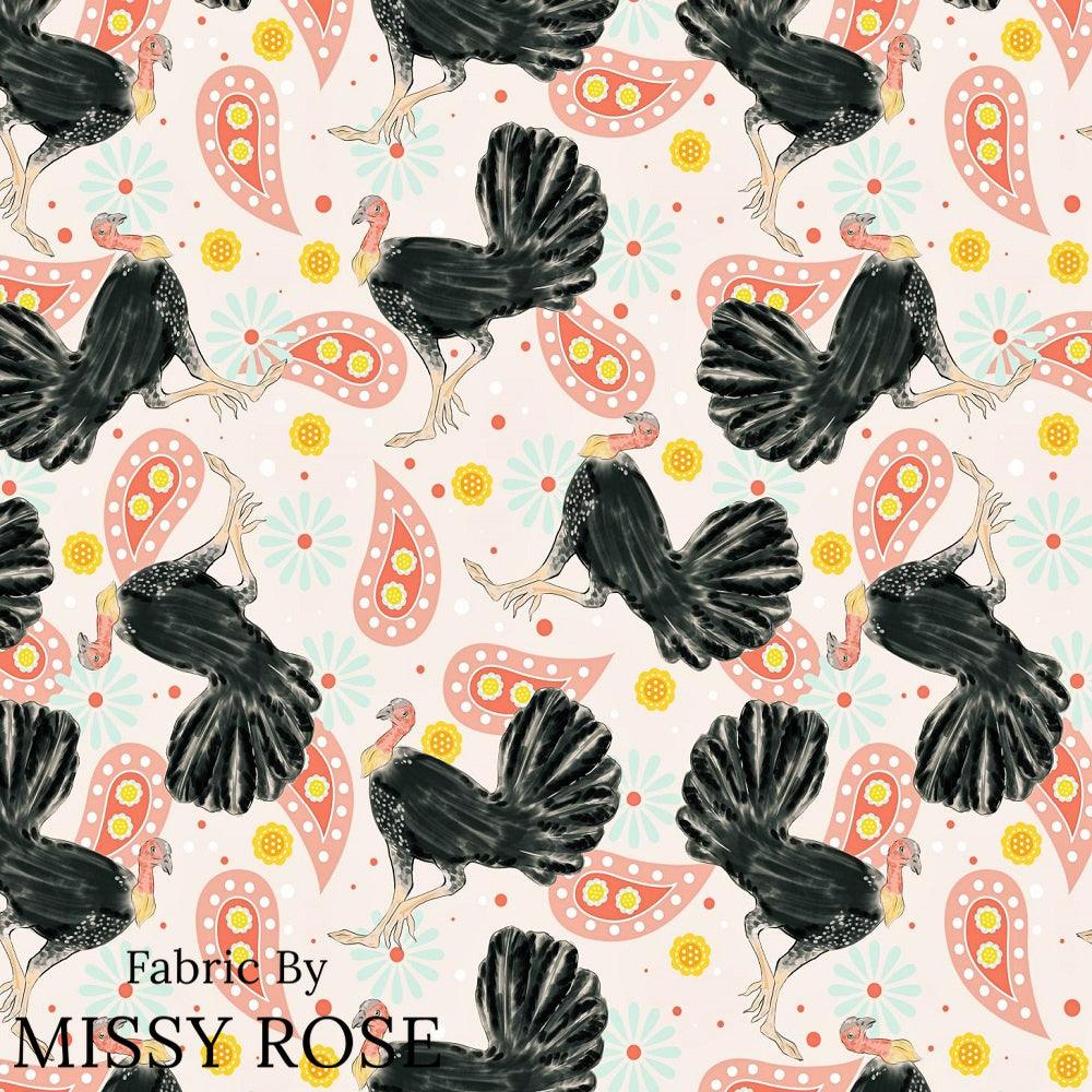 Design 1016 Bush Turkey Fabric – made-to-order custom fabric by the metre | Fabric by Missy Rose