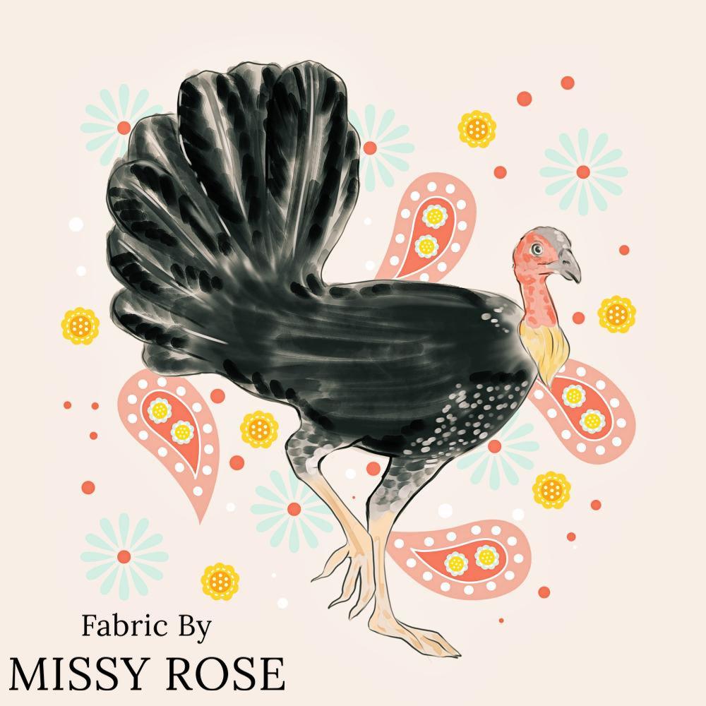 Design 1016 Panel Fabric – custom printed pre-order fabric Australia | Fabric by Missy Rose