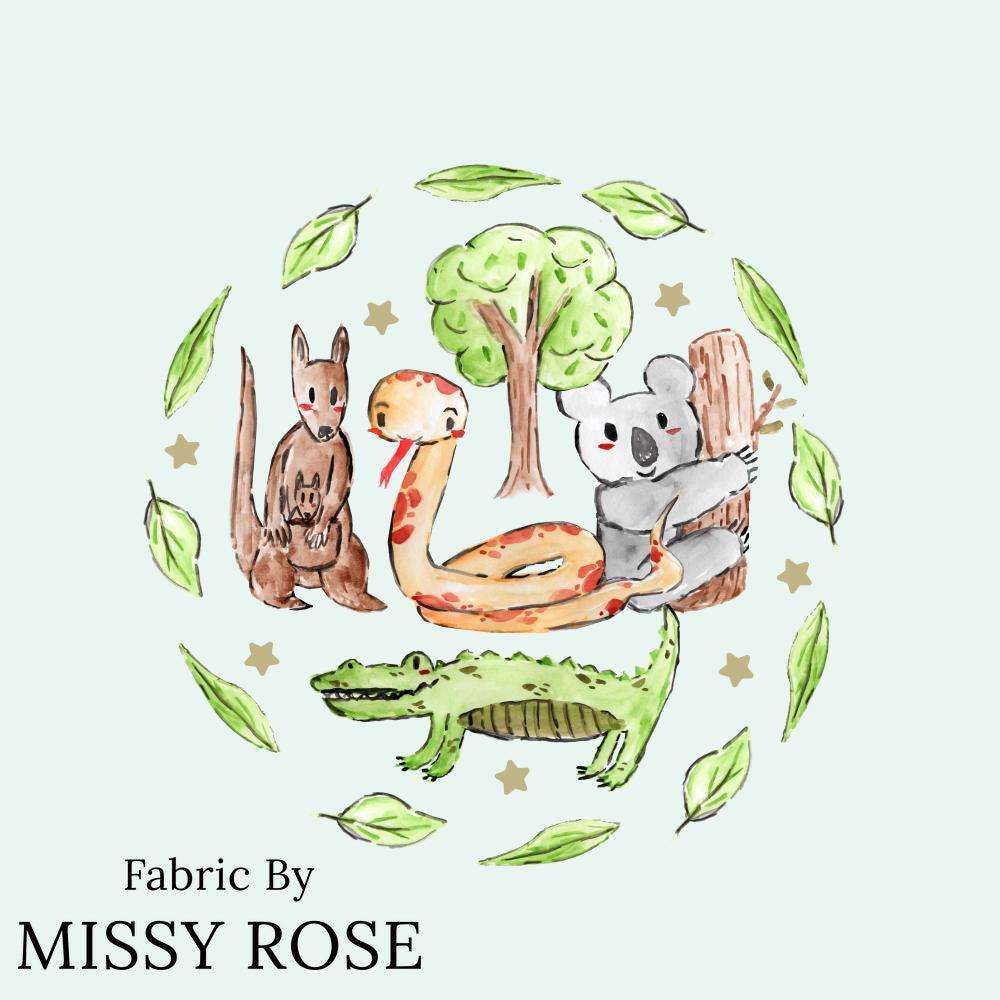 Design 102 Panel Fabric – custom printed pre-order fabric Australia | Fabric by Missy Rose