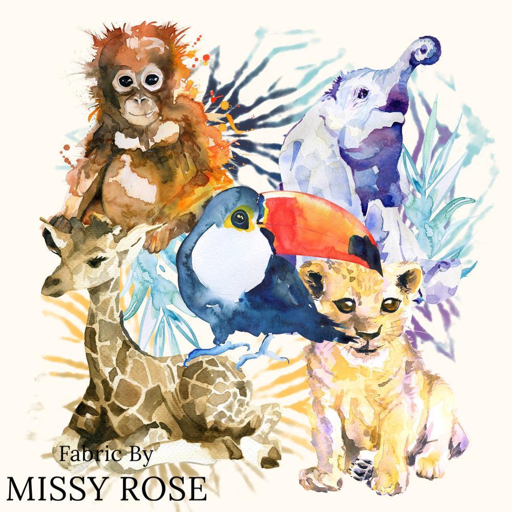 Design 1021 Panel Fabric – custom printed pre-order fabric Australia | Fabric by Missy Rose