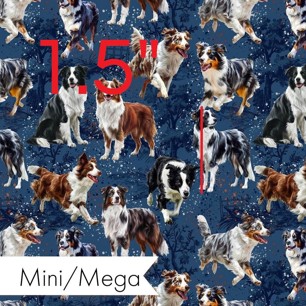 Design 1024 Herding Dogs Fabric – pre-order designer fabric Australia | Fabric by Missy Rose