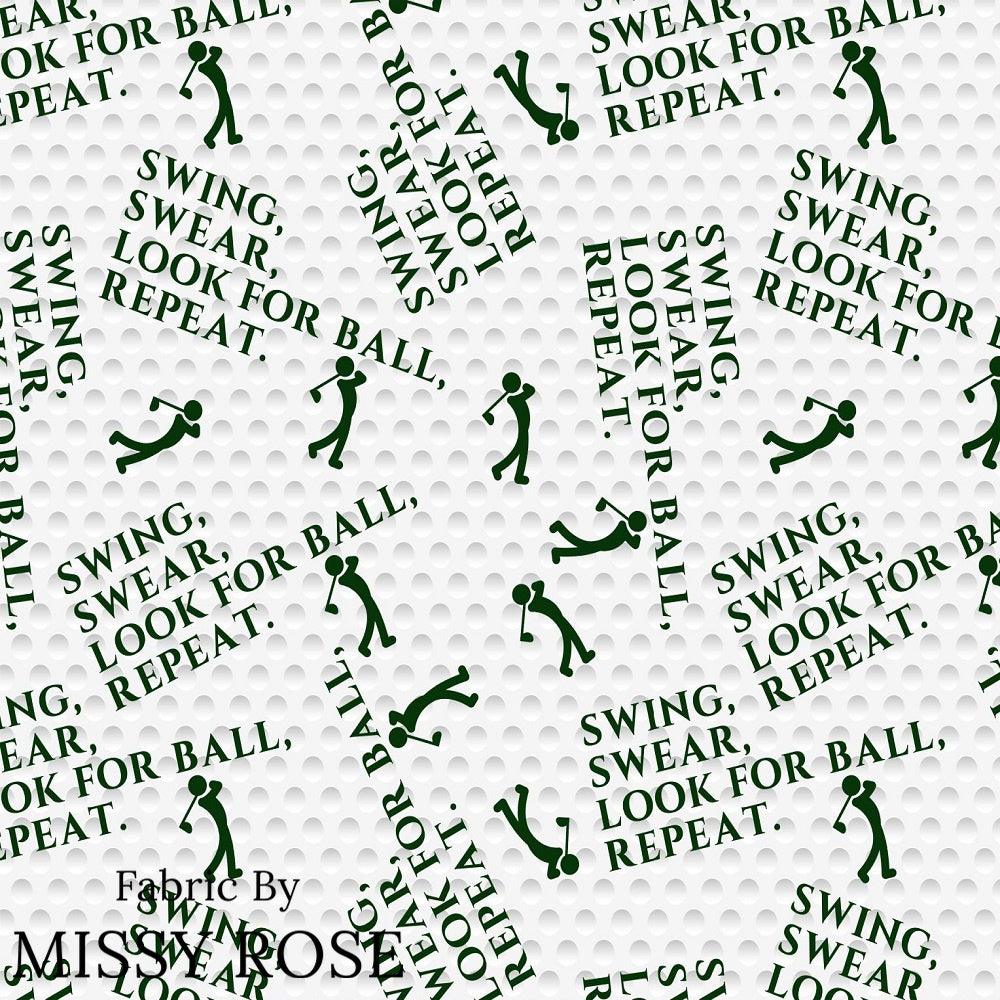 Design 1027 Golf Fabric – pre-order designer fabric Australia | Fabric by Missy Rose