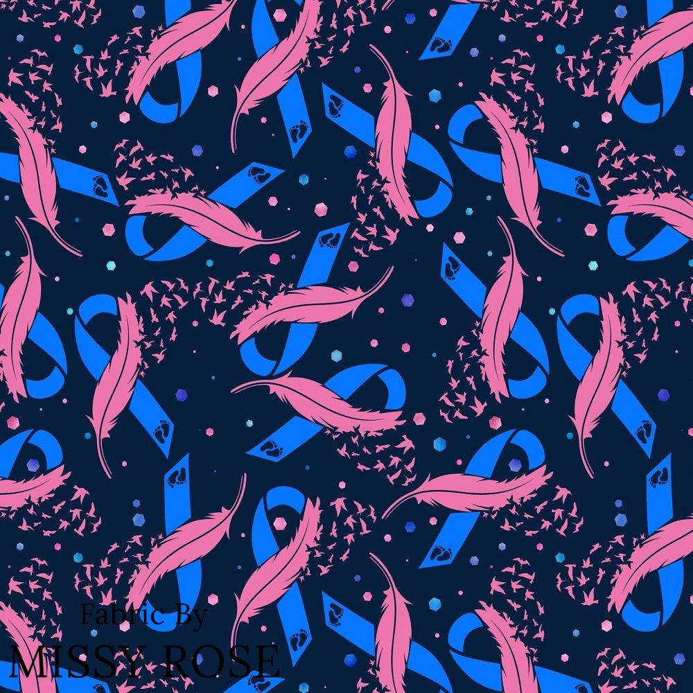 Design 1029 Awareness Fabric – premium custom printed fabric for sewing | Fabric by Missy Rose