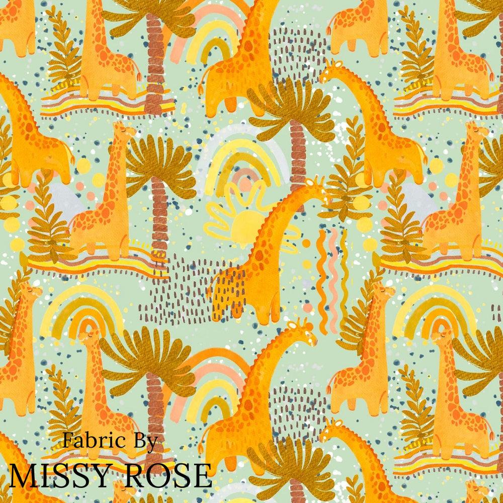 Design 103 Giraffe Fabric – pre-order designer fabric Australia | Fabric by Missy Rose