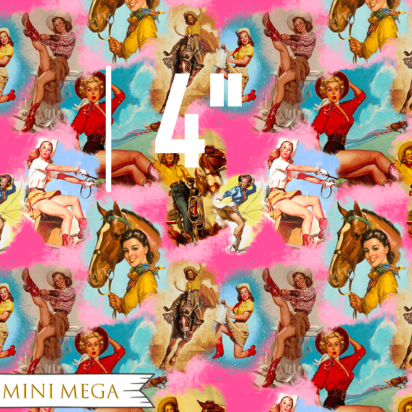 Unlimited Retro Cowgirl Fabric – pre-order designer fabric Australia | Fabric by Missy Rose