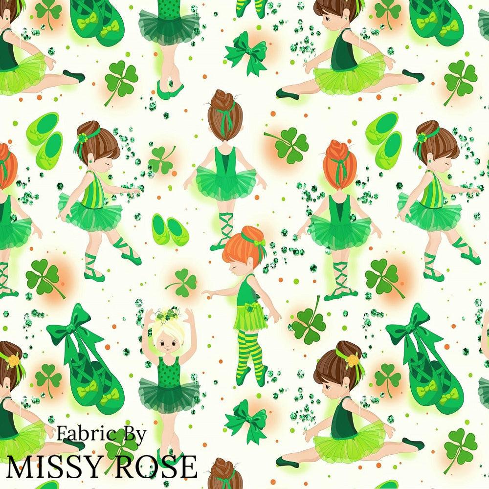 Design 1033 Irish Dance Fabric – custom printed pre-order fabric Australia | Fabric by Missy Rose