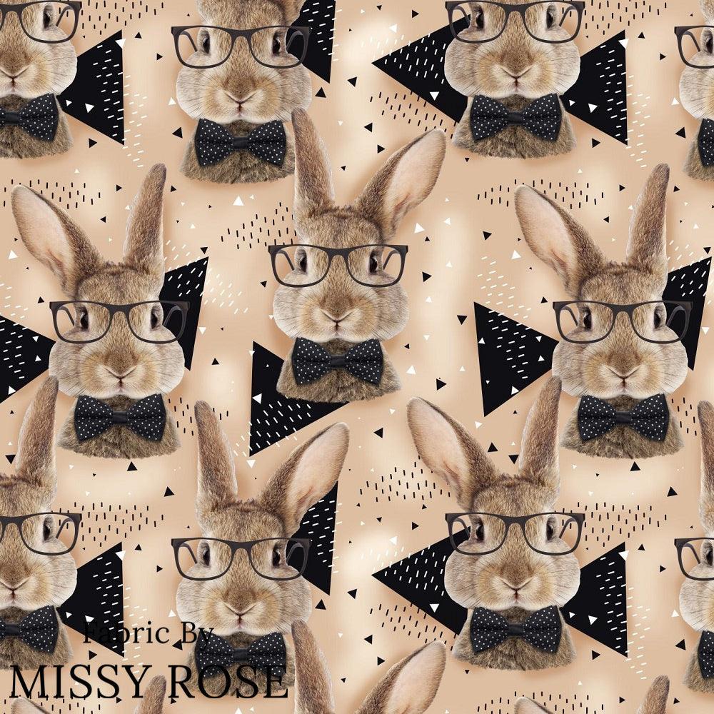Design 1034 Neutral Bunny Fabric – Australian custom printed fabric pre-order | Fabric by Missy Rose