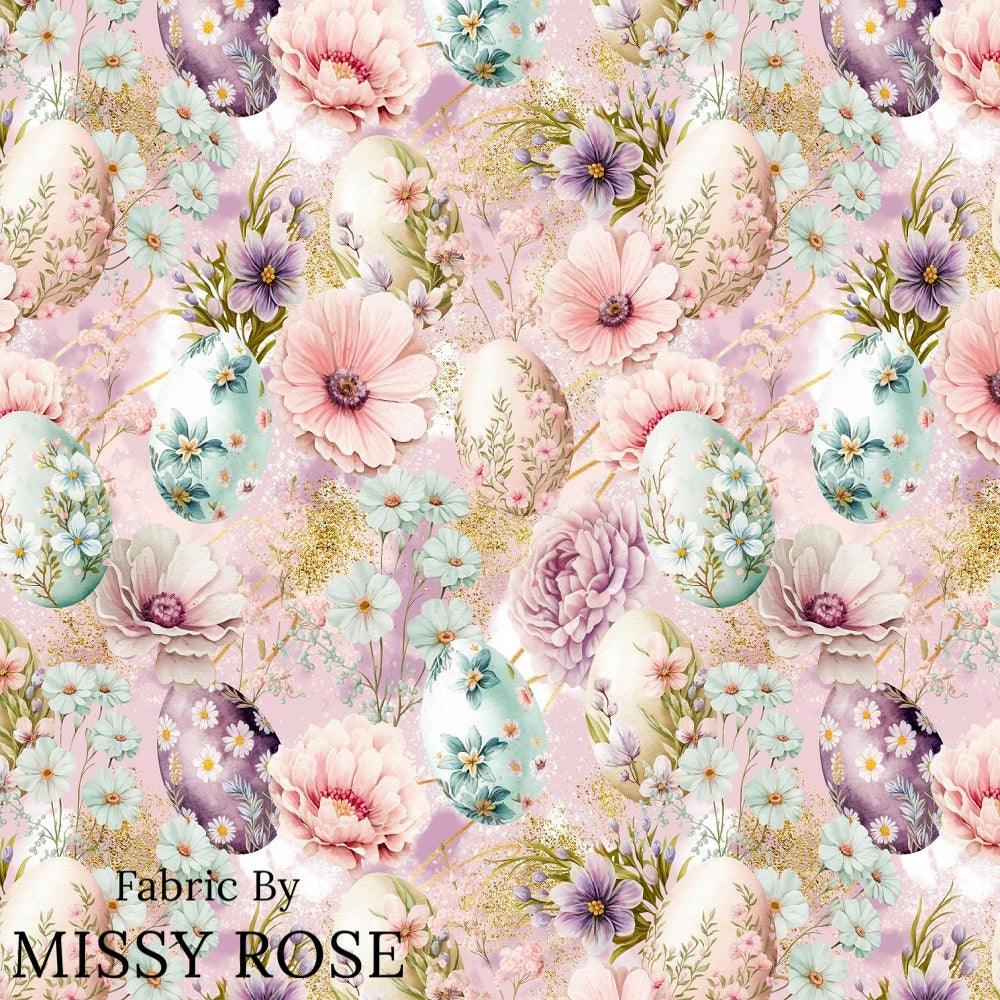 Design 1038 Floral Egg Fabric – pre-order designer fabric Australia | Fabric by Missy Rose