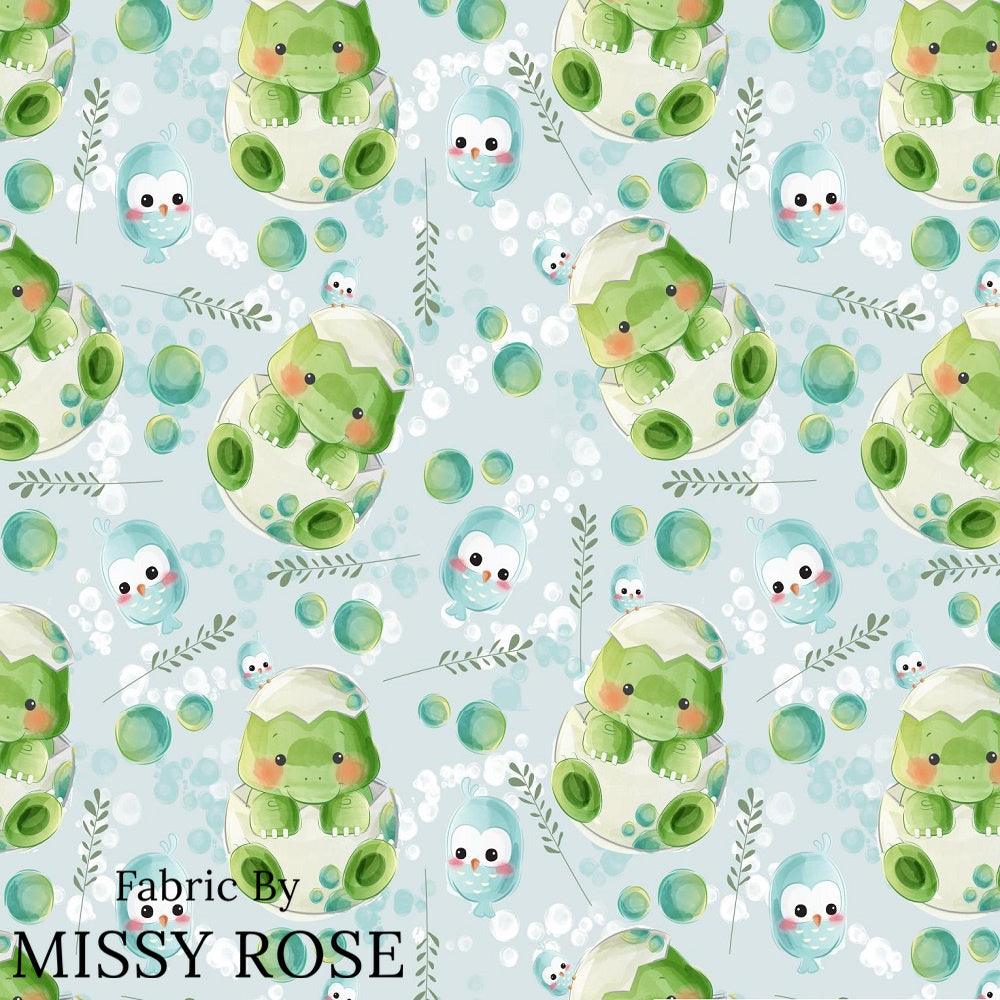 Design 1039 Baby Dino Fabric – Australian custom printed fabric pre-order | Fabric by Missy Rose