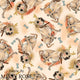 Design 1040 - Orange Dog Fabric