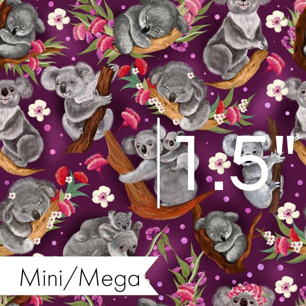 Design 1044 Floral Koala Fabric – pre-order designer fabric Australia | Fabric by Missy Rose