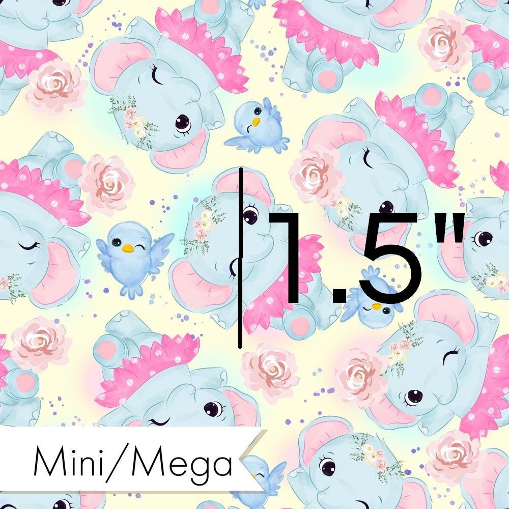 Design 1045 Yellow Elephant Fabric – made-to-order custom fabric by the metre | Fabric by Missy Rose