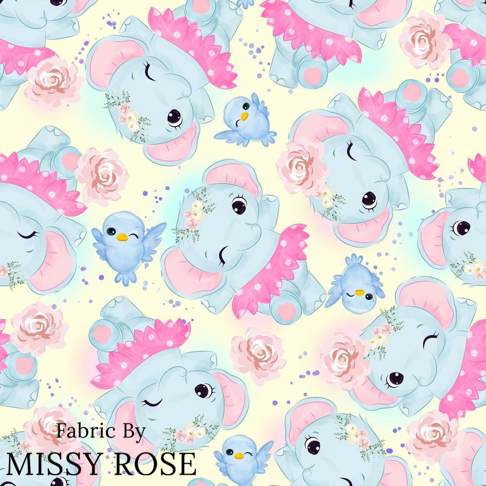 Design 1045 Yellow Elephant Fabric – pre-order designer fabric Australia | Fabric by Missy Rose
