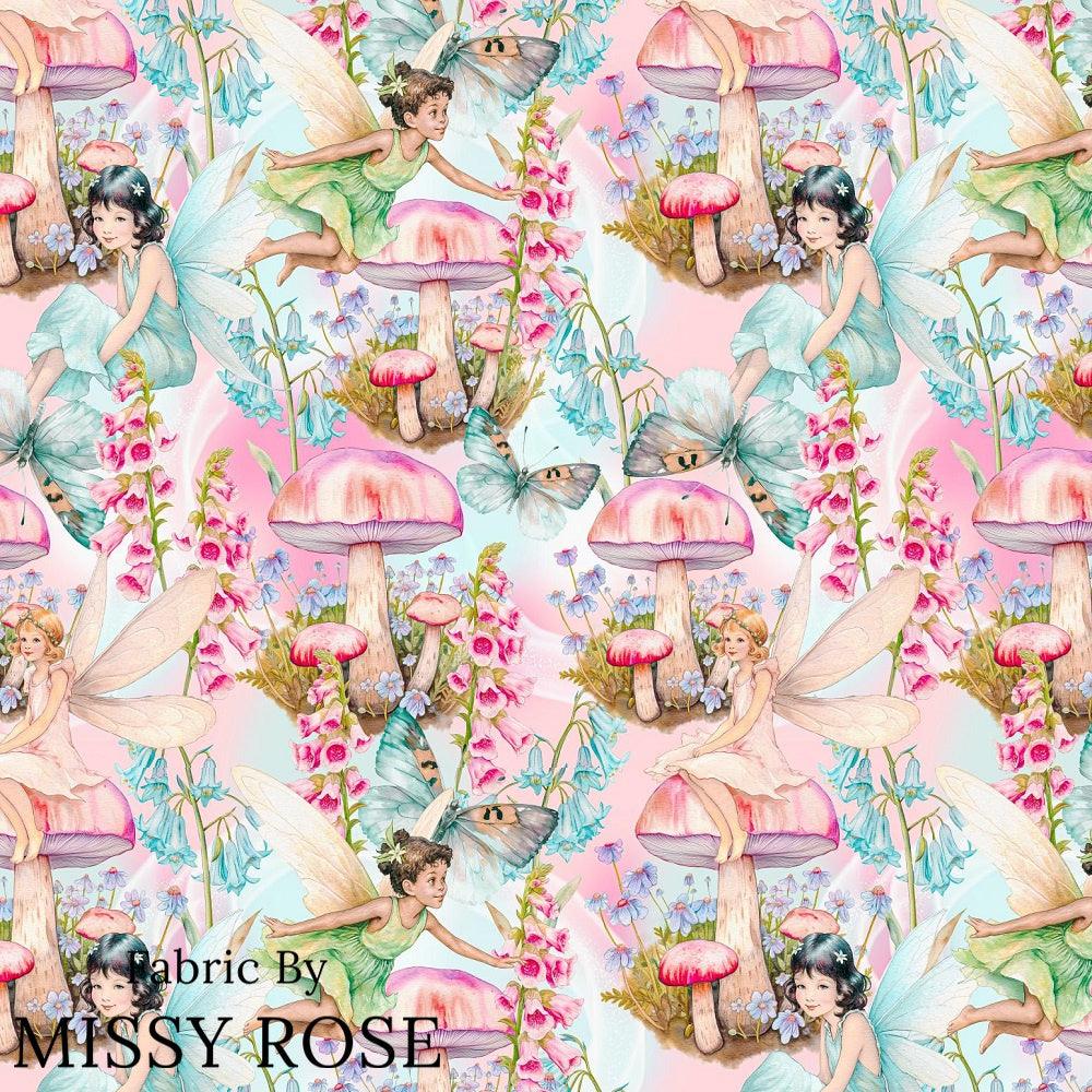 Design 1046 Whimsical Fairy Fabric – custom printed pre-order fabric Australia | Fabric by Missy Rose