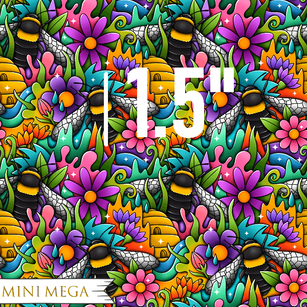 Unlimited Bright Bee Fabric – premium custom printed fabric for sewing | Fabric by Missy Rose