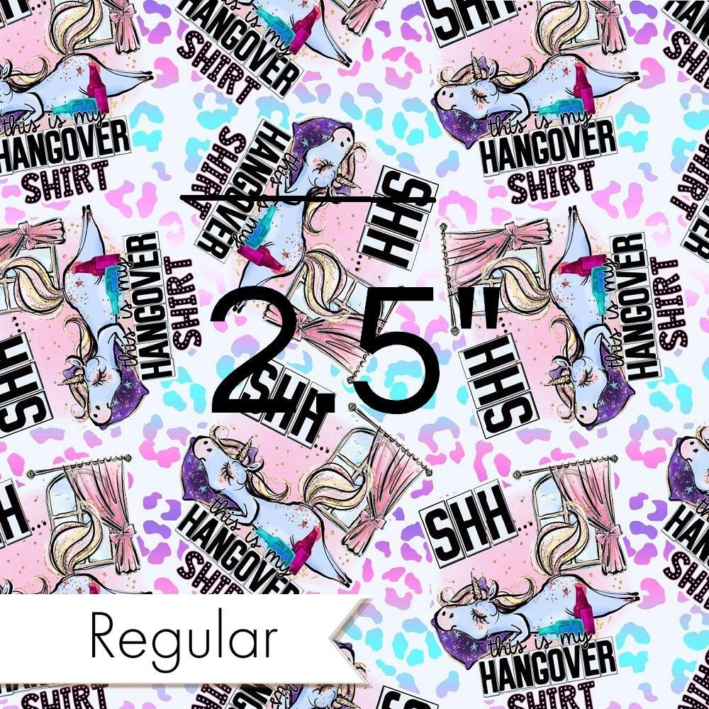 Design 105 Hangover Shirt Fabric – custom printed pre-order fabric Australia | Fabric by Missy Rose