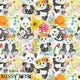 Design 1053 - Floral Panda Fabric