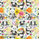 Design 1053 - Floral Panda Fabric