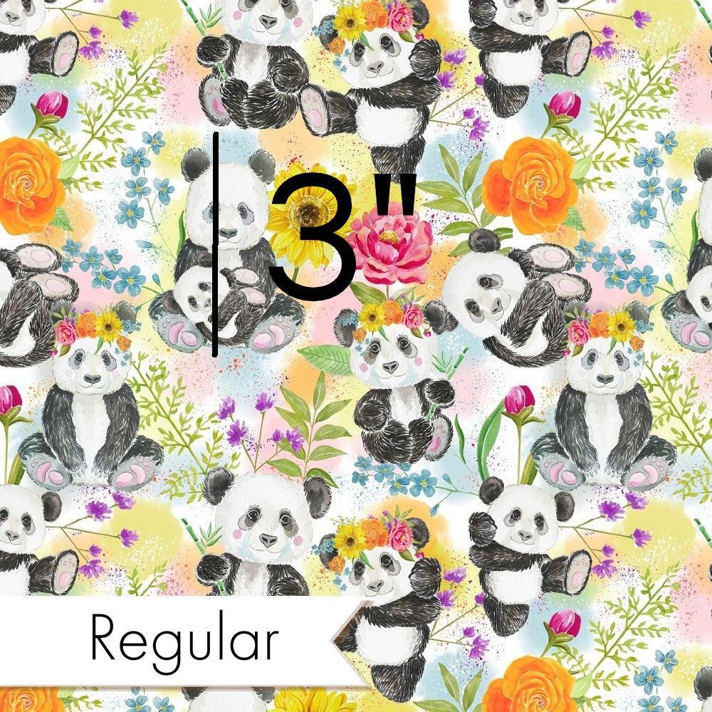 Design 1053 Floral Panda Fabric – custom printed pre-order fabric Australia | Fabric by Missy Rose