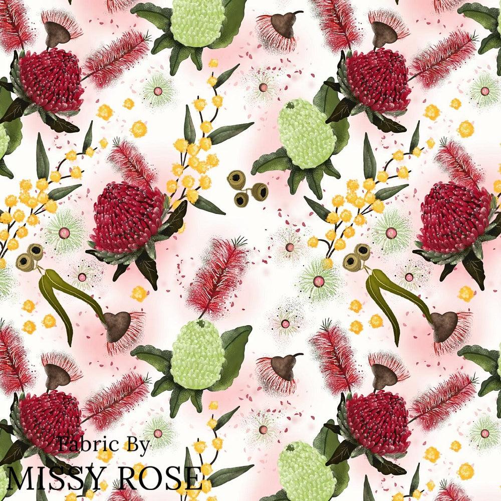 Design 1055 Australian Floral Fabric – pre-order designer fabric Australia | Fabric by Missy Rose
