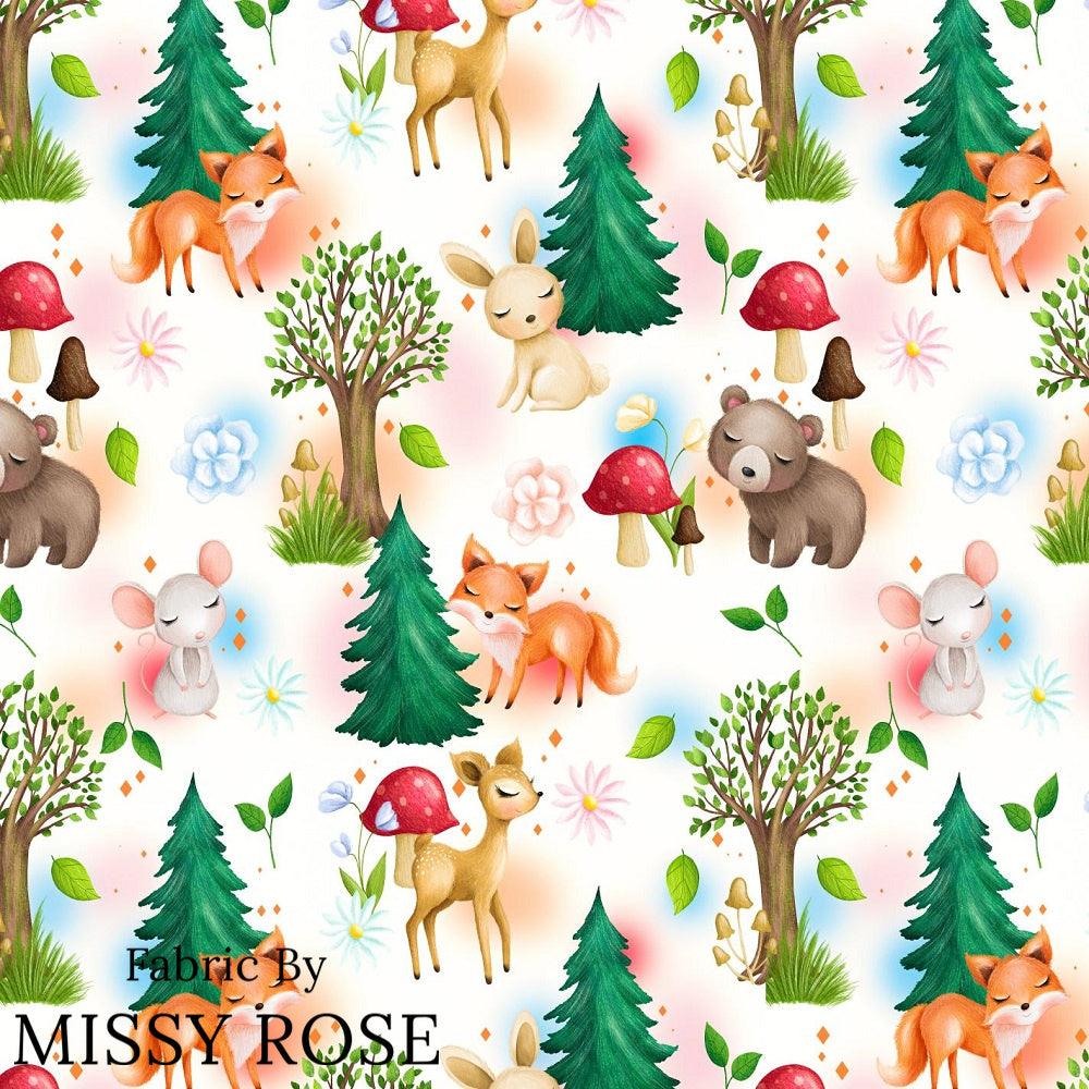 Design 1058 Woodlands Fabric – custom printed pre-order fabric Australia | Fabric by Missy Rose