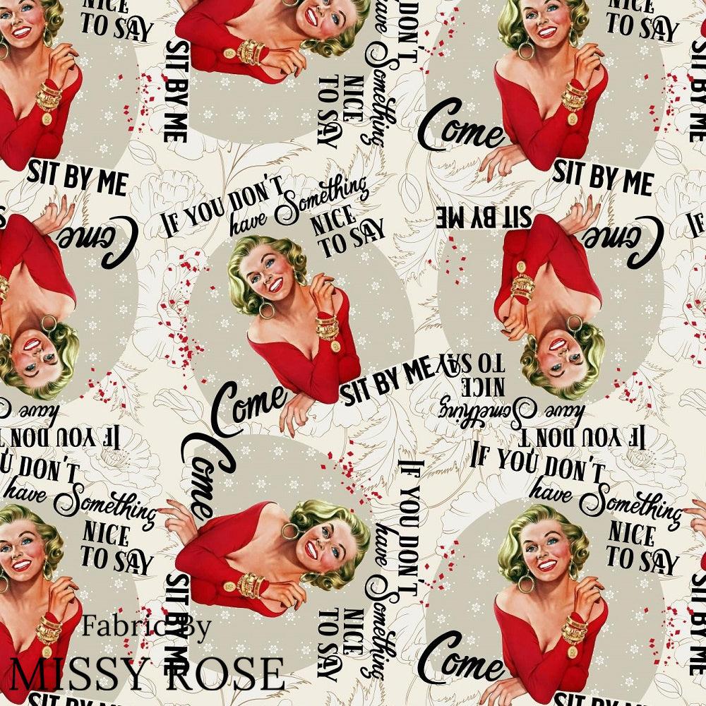 Design 1062 Funny Retro Fabric – Australian custom printed fabric pre-order | Fabric by Missy Rose