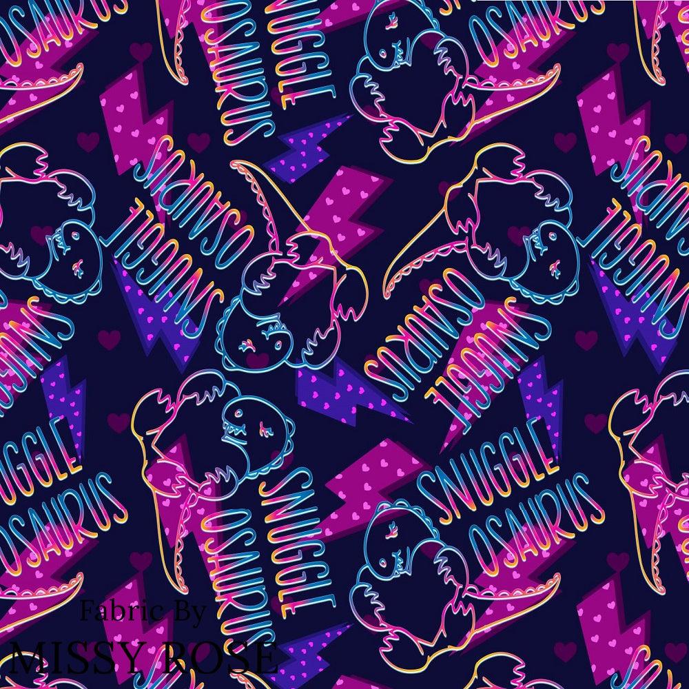 Design 1063 Snugglosaurus Fabric – pre-order designer fabric Australia | Fabric by Missy Rose