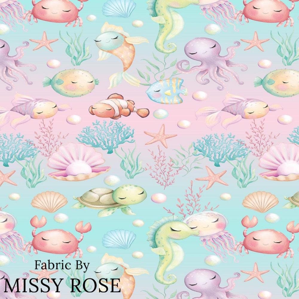 Design 1064 Sea Animals Fabric – made-to-order custom fabric by the metre | Fabric by Missy Rose