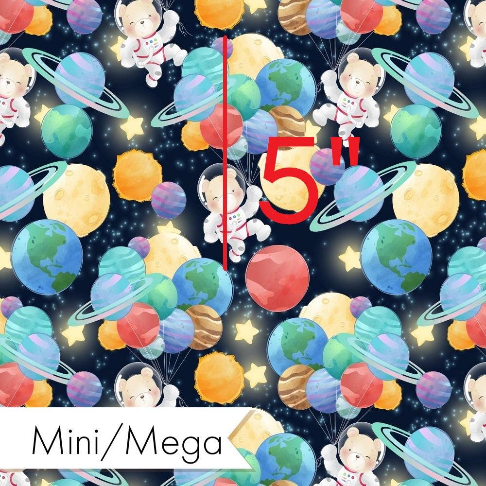 Design 1065 Space Bear Fabric – custom printed pre-order fabric Australia | Fabric by Missy Rose