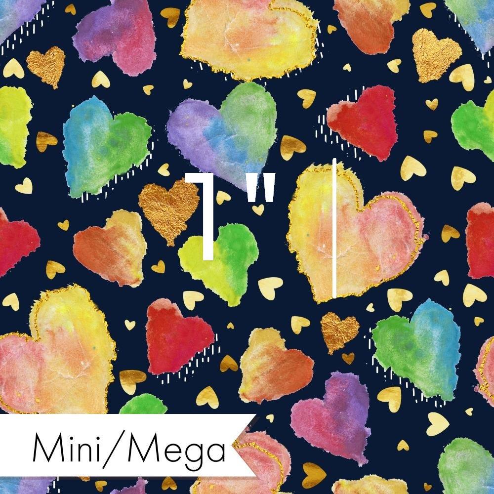 Design 107 Hearts Fabric – premium custom printed fabric for sewing | Fabric by Missy Rose