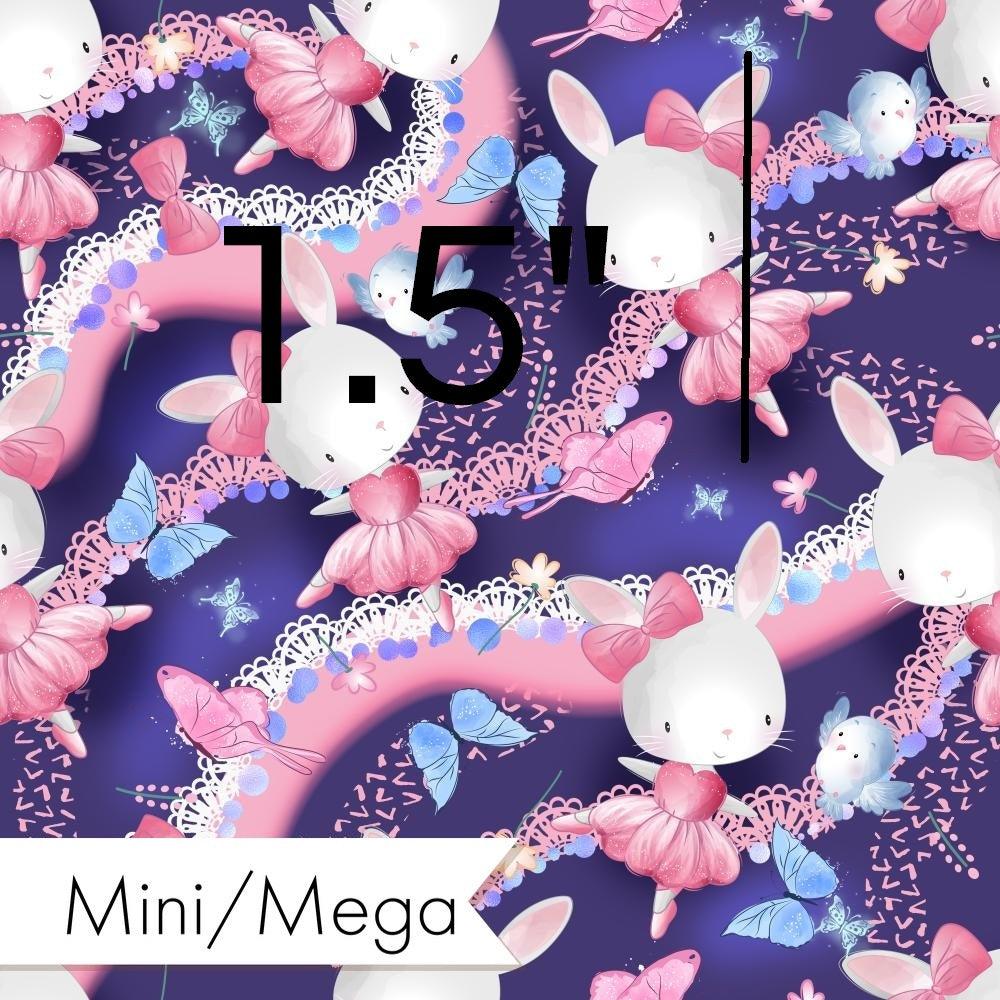 Design 1072 Navy Bunny Fabric – custom printed pre-order fabric Australia | Fabric by Missy Rose