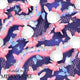 Design 1072 - Navy Bunny Fabric