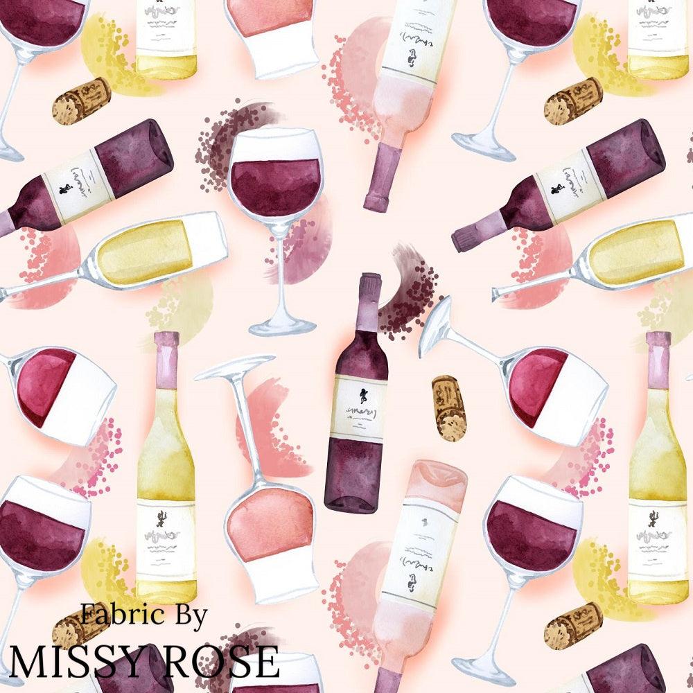 Design 1074 Wine Fabric | Fabric by Missy Rose