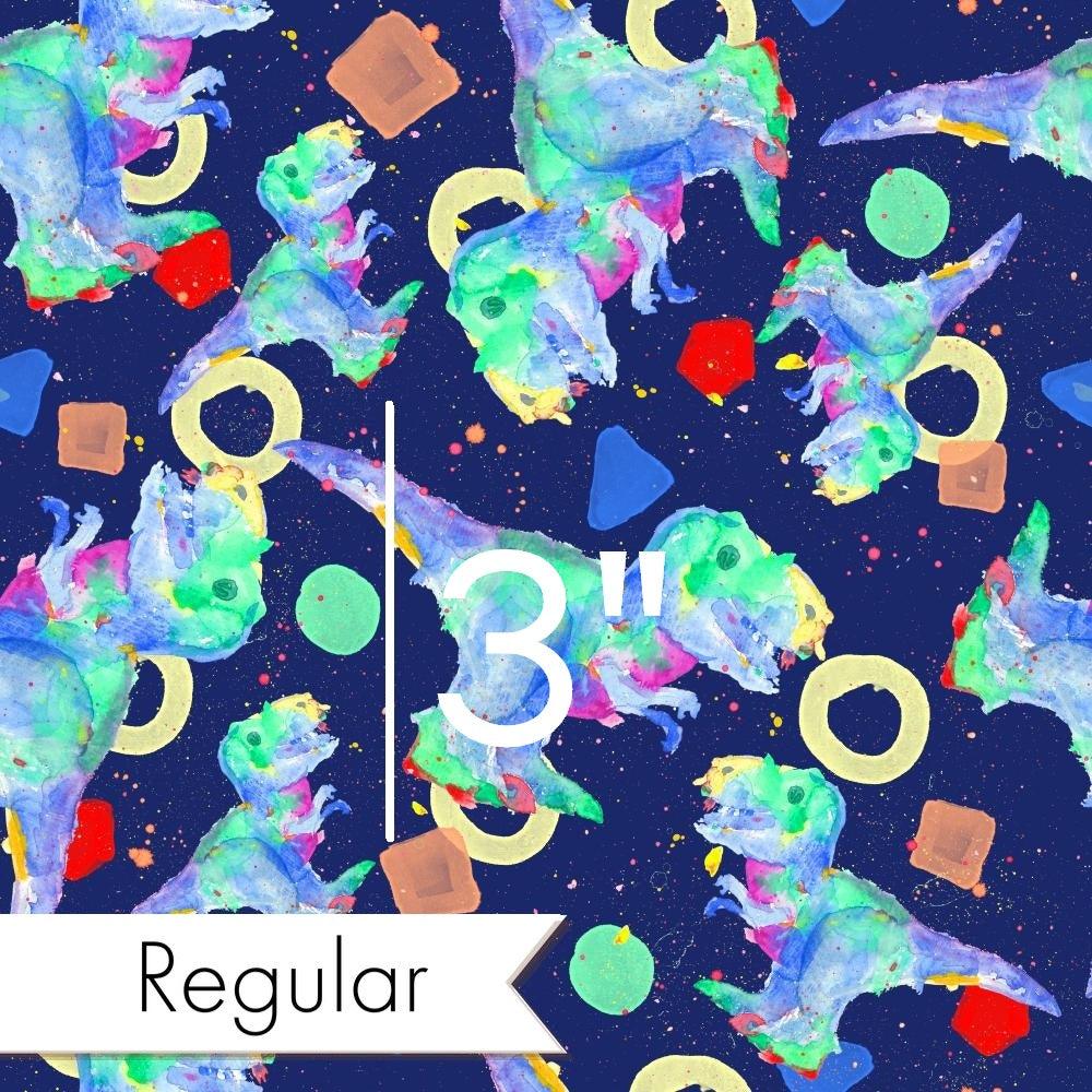 Design 1075 Watercolour Dino Fabric – made-to-order custom fabric by the metre | Fabric by Missy Rose