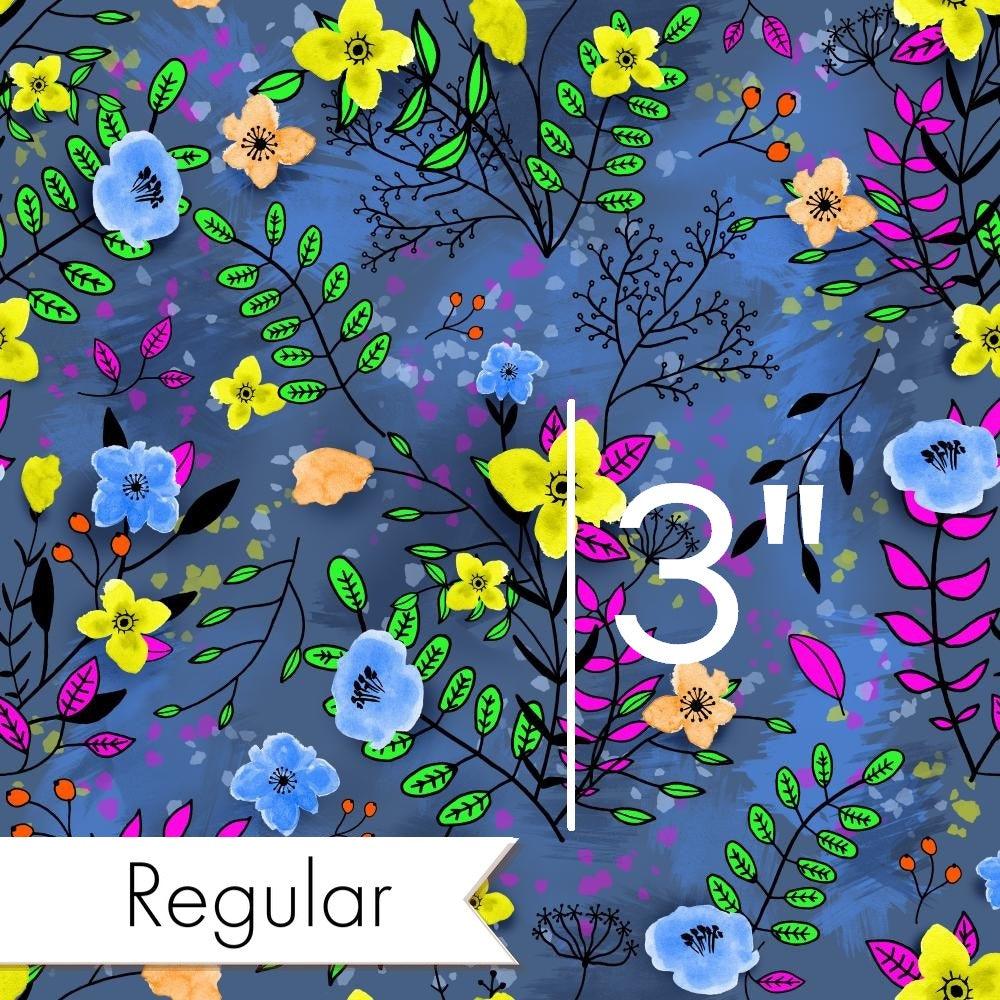 Design 1077 Blue Floral Fabric – pre-order designer fabric Australia | Fabric by Missy Rose
